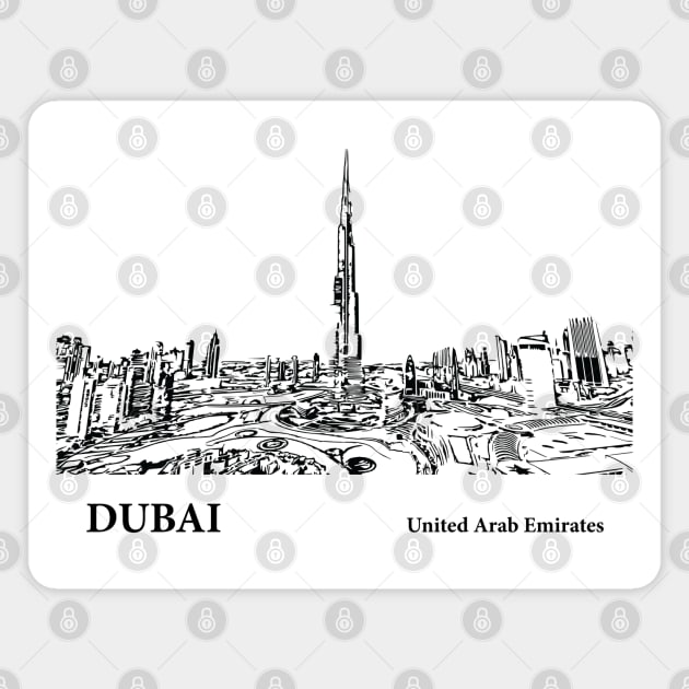 Dubai United Arab Emirates Magnet by Lakeric